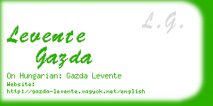 levente gazda business card